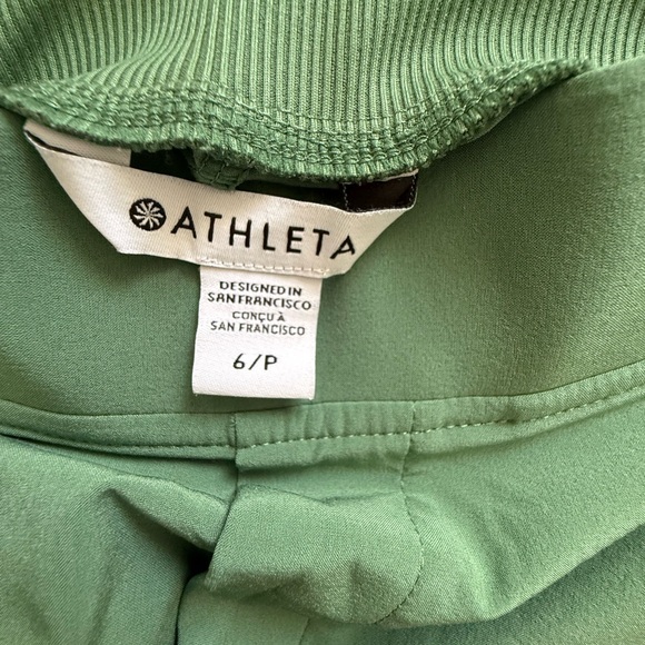 Athleta Brooklyn Ankle Pant in Green Size 6 Petite Black - Picture 2 of 3